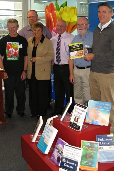 Group with donated books